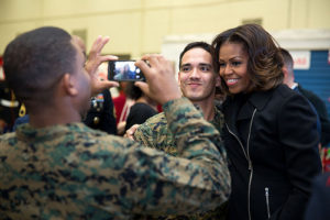 Michelle Obama In Support of Veterans- Getty Images
